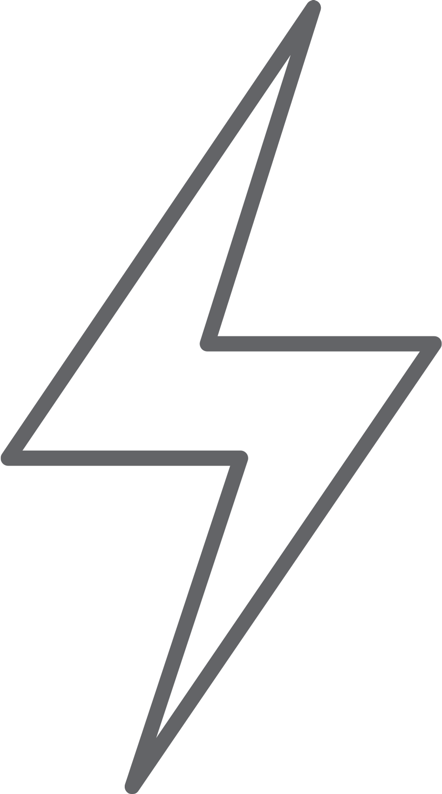 icon of a lightning bolt