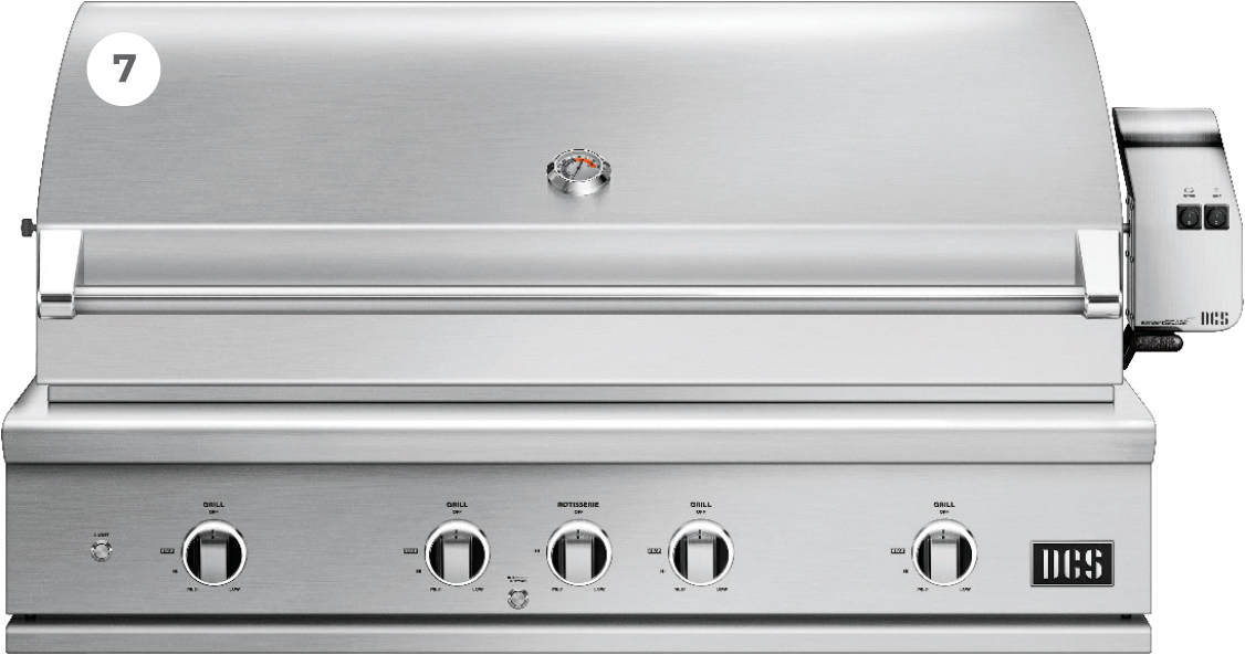 DCS Series 9 Evolution 48-Inch Built-In Grill with Infrared Rotisserie