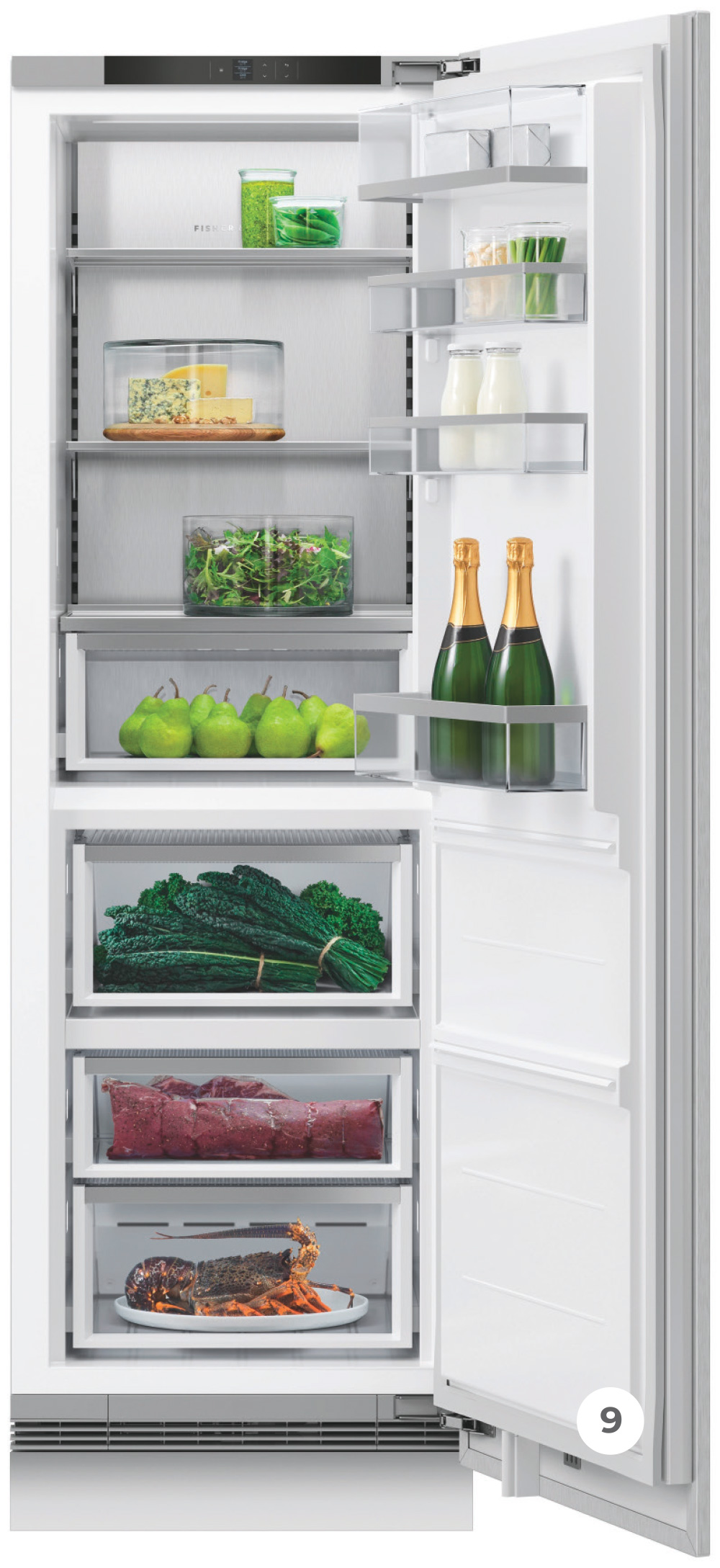 Fisher & Paykel 24-INCH PANEL-READY Built-In Full/All Smart Refrigerator