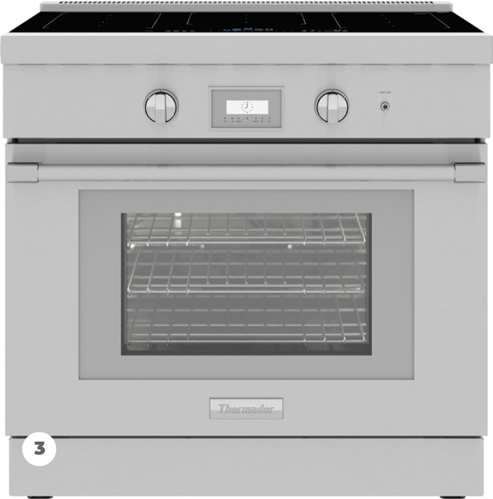 THERMADOR PRO HARMONY PROFESSIONAL SERIES PRI36LBHU 36 INCH FREESTANDING INDUCTION SMART RANGE