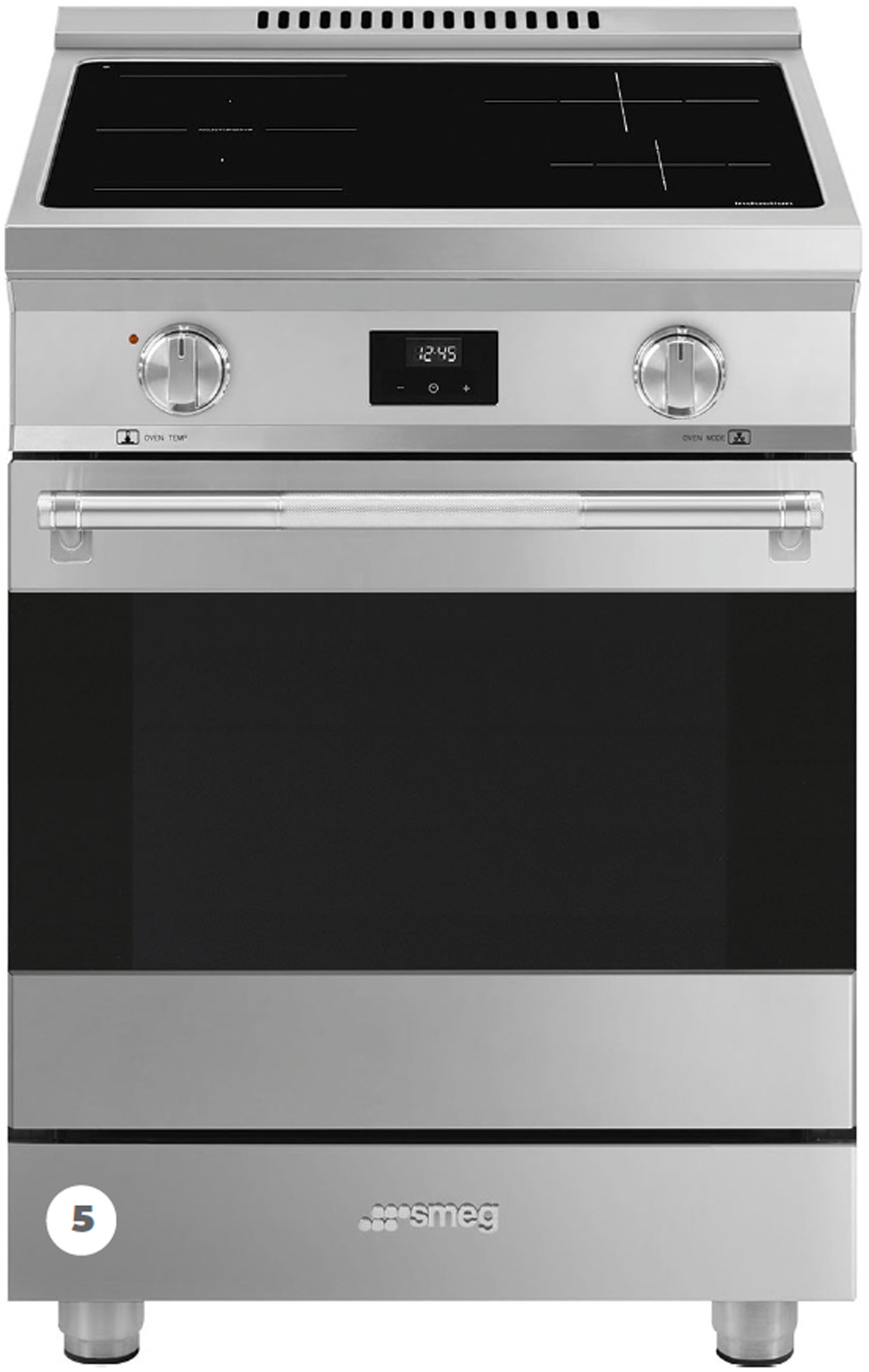 SMEG PROFESSIONAL SERIES SPR24UIMX 24 INCH FREESTANDING INDUCTION RANGE